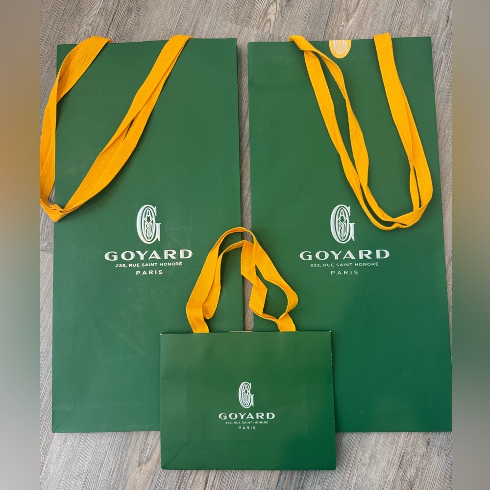 Goyard Green Shopping Bags